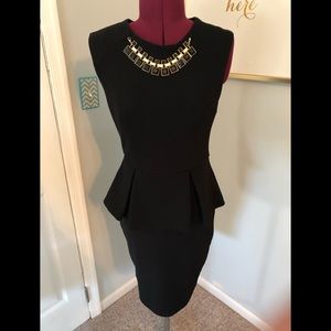 Black Peplum Dress